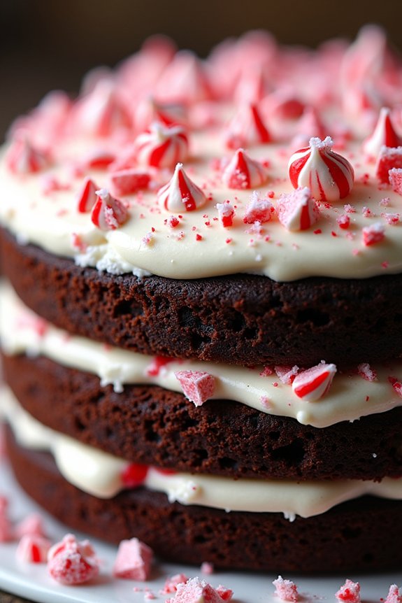 decadent chocolate peppermint cake