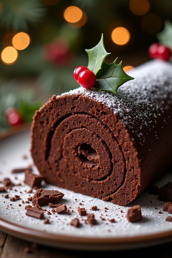 decadent chocolate yule log