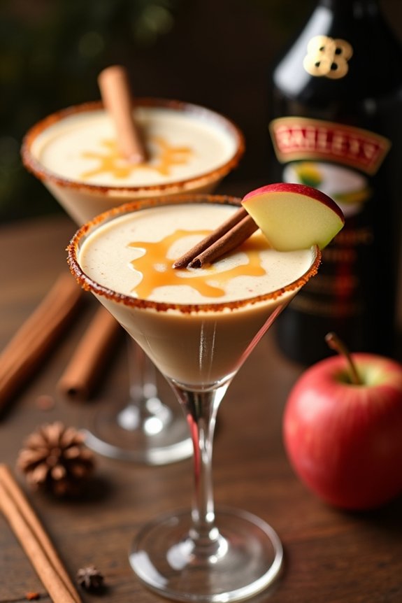 decadent festive apple cocktail