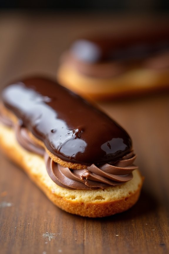 decadent hot chocolate clairs