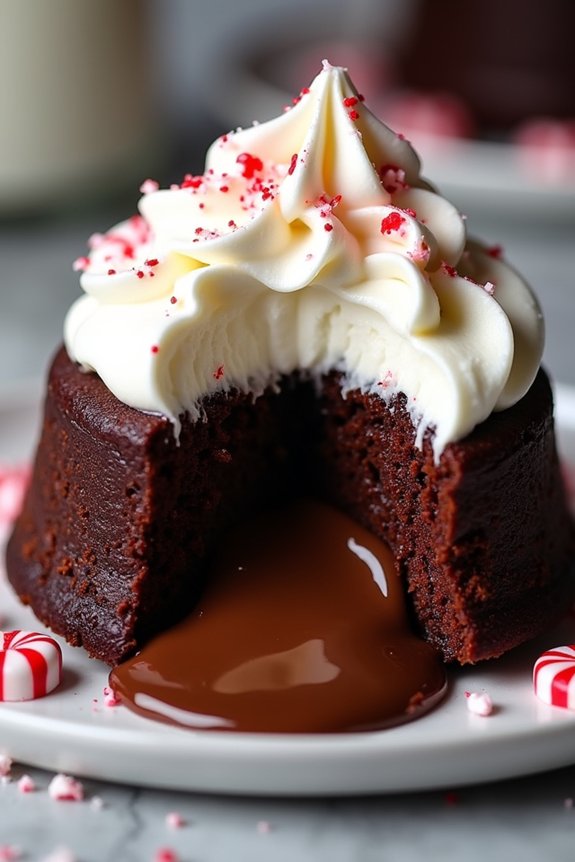 decadent molten chocolate dessert