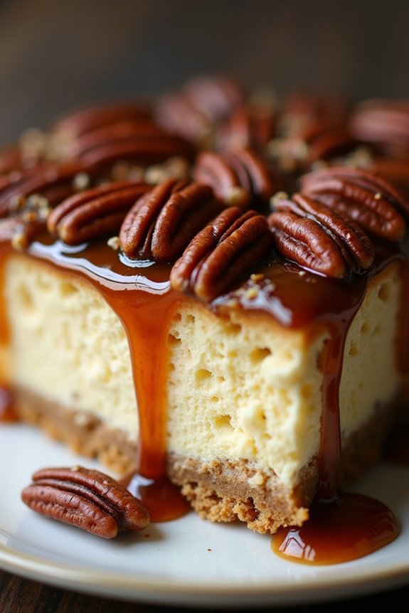 decadent pecan cheesecake dessert