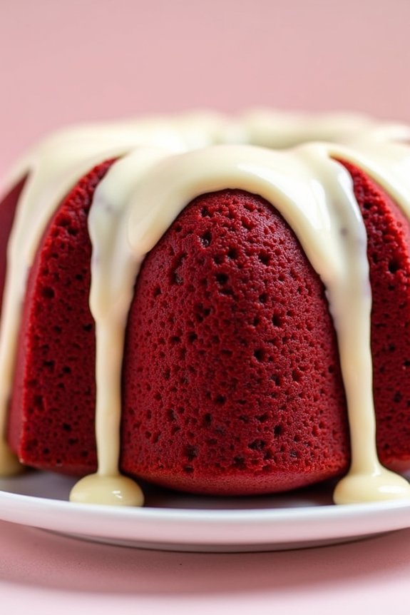 decadent red velvet bundt