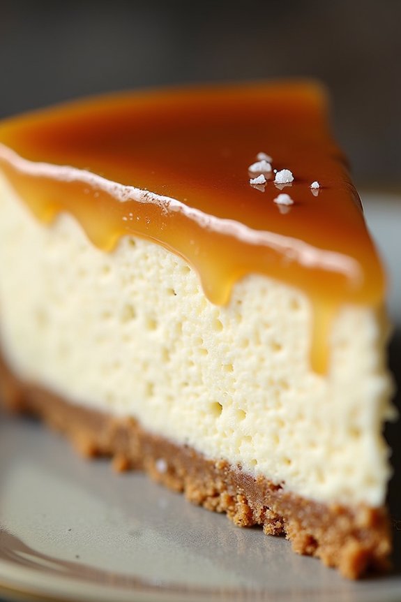 decadent salted caramel cheesecake