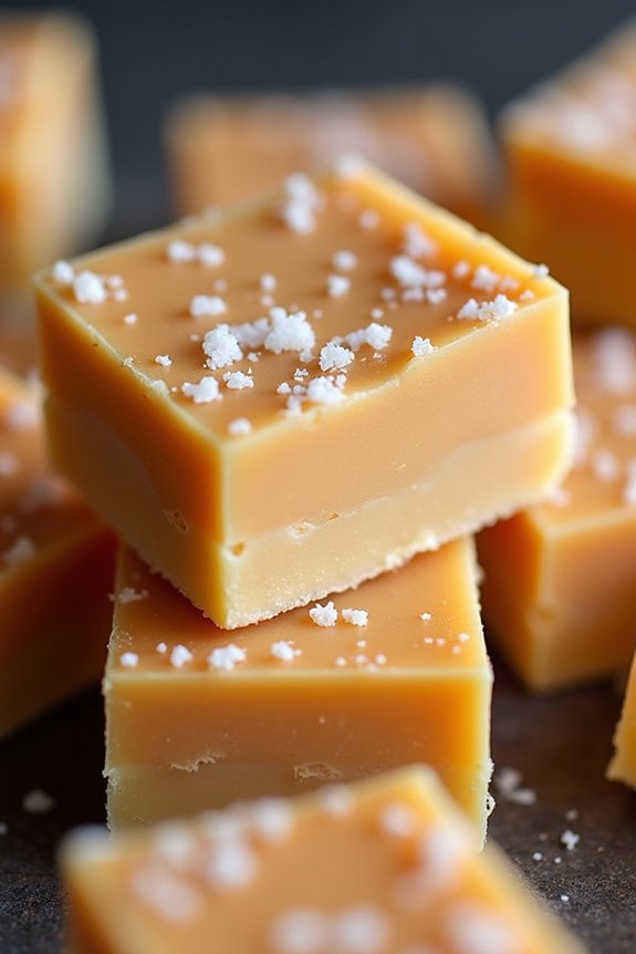 decadent salted caramel fudge