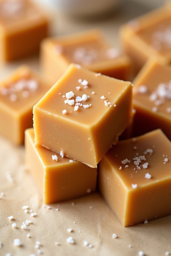 decadent salted caramel fudge