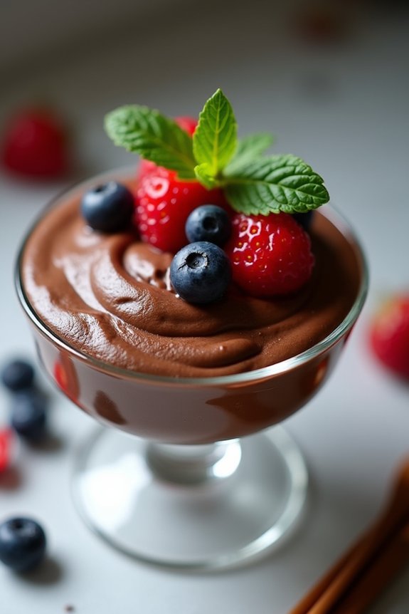 decadent vegan chocolate mousse