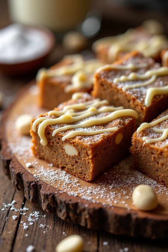 decadent white chocolate brownies