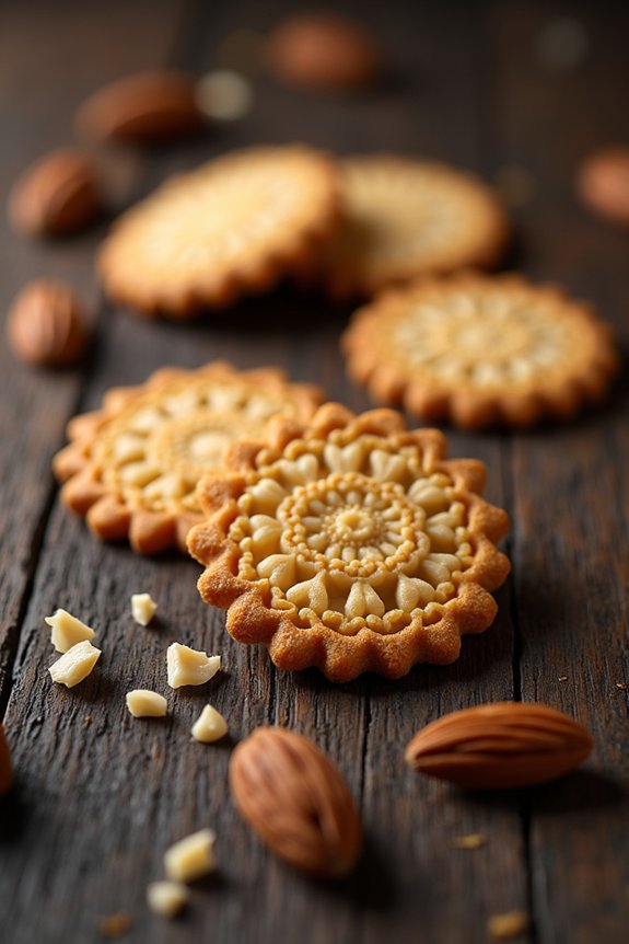 delicate buttery lace cookies