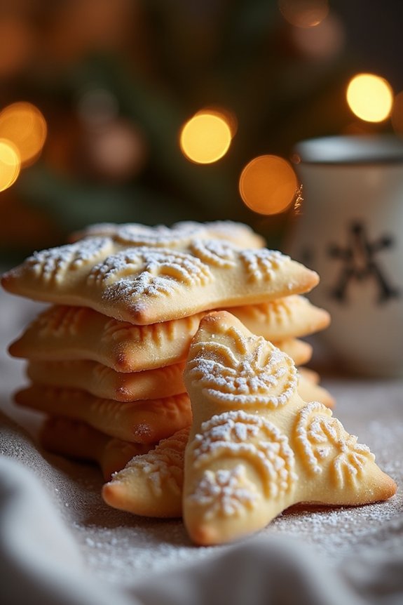 delicate crisp festive cookies