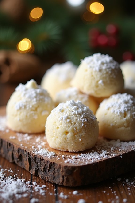 delicate white chocolate cookies