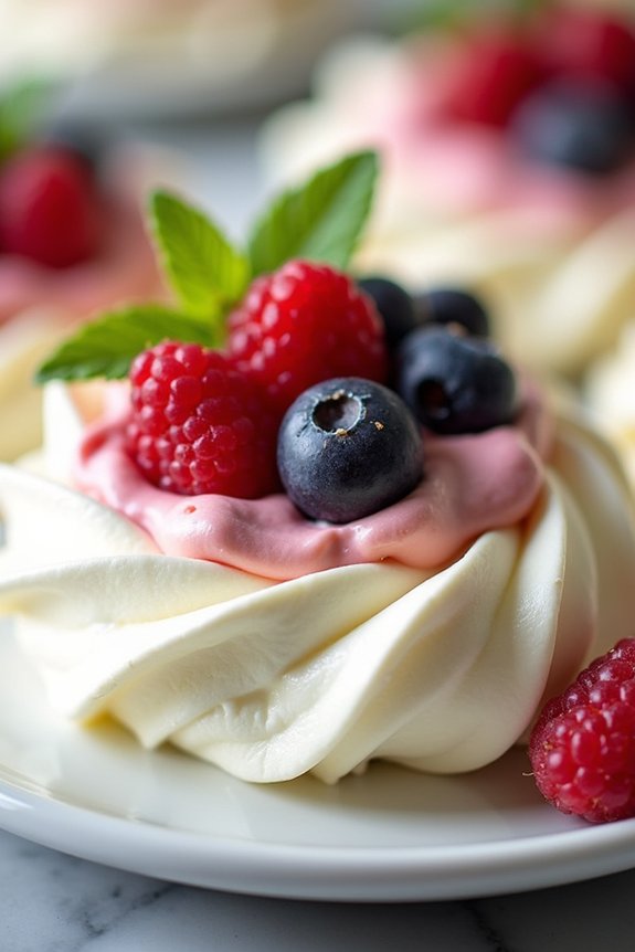 delicate white chocolate nests