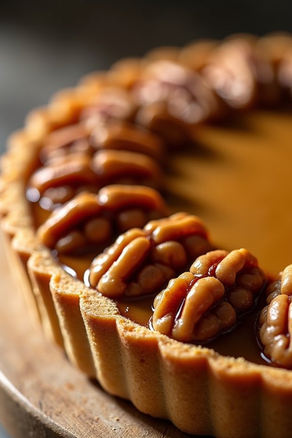 delicious caramel walnut tart