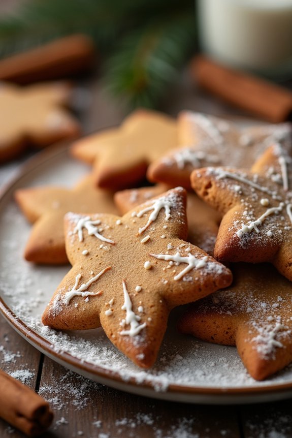 delicious cinnamon gingerbread cookies