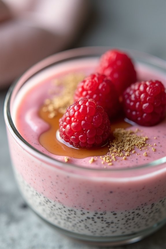 delicious dairy free raspberry pudding