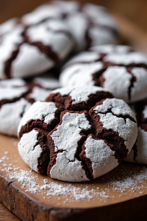 delicious festive chocolate cookies
