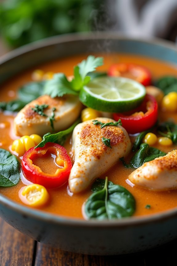 delicious fragrant coconut chicken stew