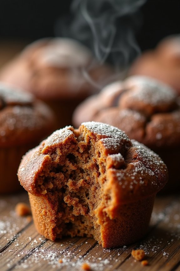 delicious molasses gingerbread muffins