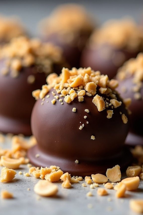 delicious peanut butter truffles