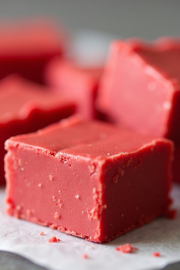delicious red velvet fudge