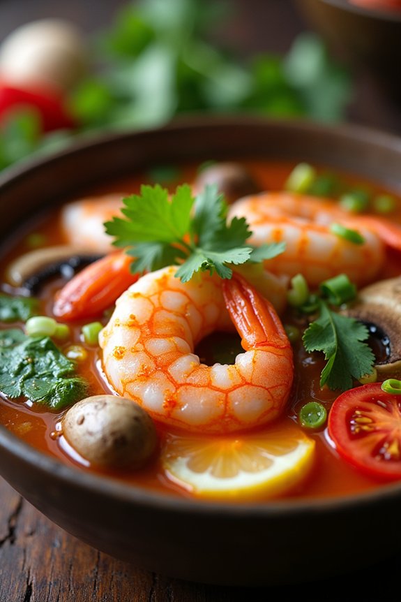 delicious spicy thai soup