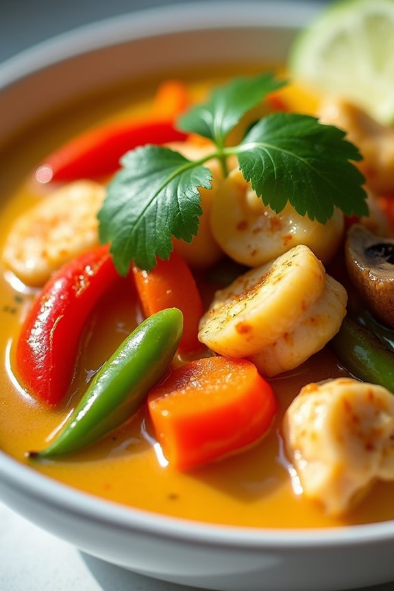 delicious thai coconut curry