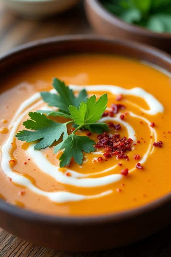 delicious thai coconut soup