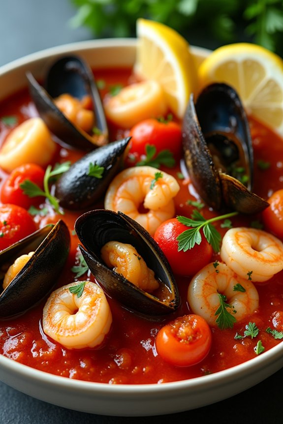 delicious tomato seafood stew