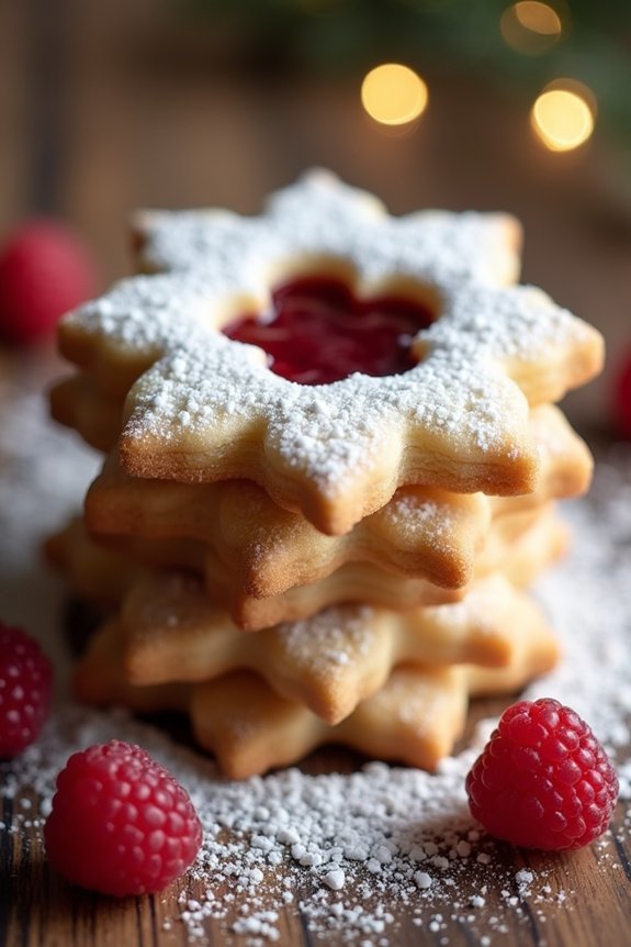 delightful almond jam cookies