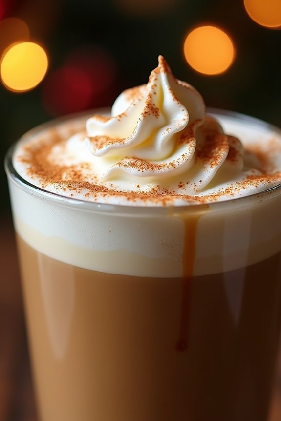 delightful festive coffee drink