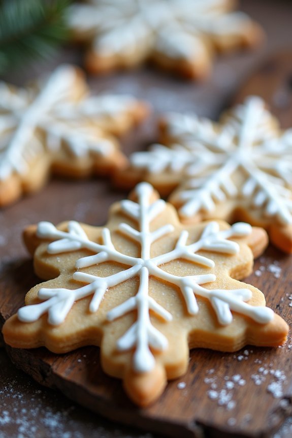 delightful festive snowflake cookies