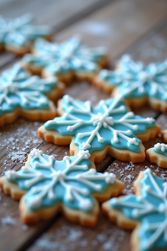 delightful festive snowflake cookies