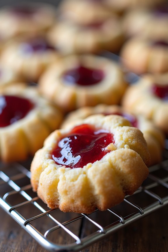 delightful festive thumbprint cookies