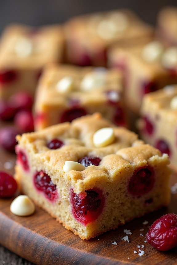 delightful holiday blondie recipe
