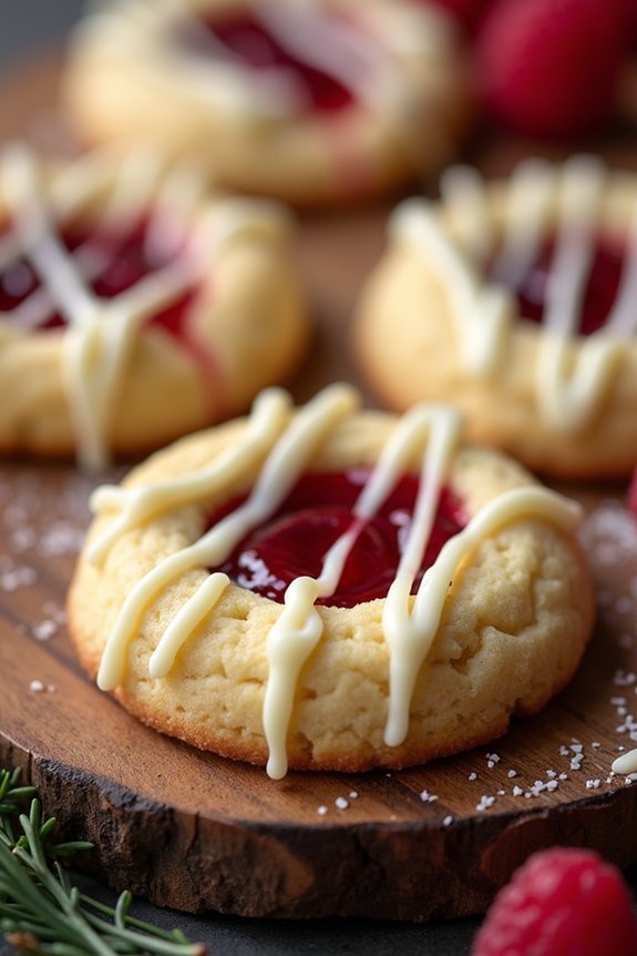 delightful holiday thumbprint cookies