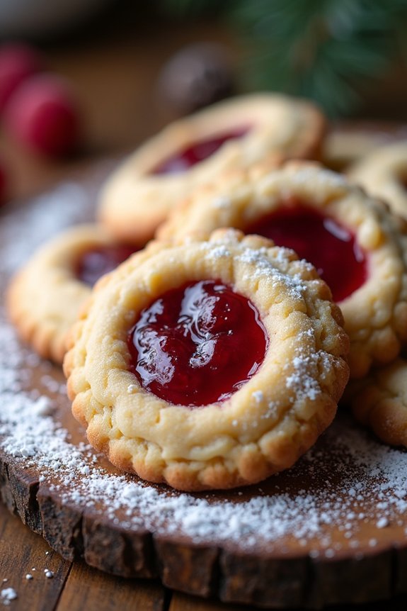 delightful jam filled cookie treats