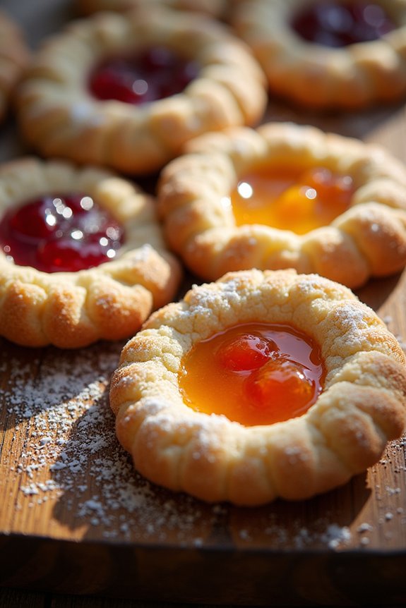 delightful jam filled cookies