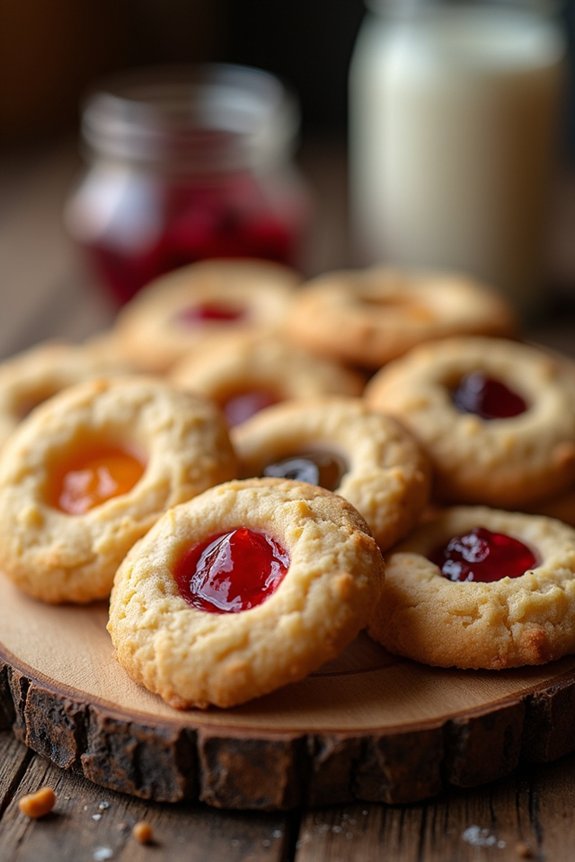 delightful jam filled holiday cookies