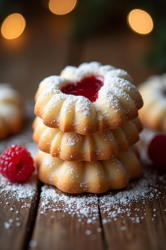 delightful jam filled holiday cookies