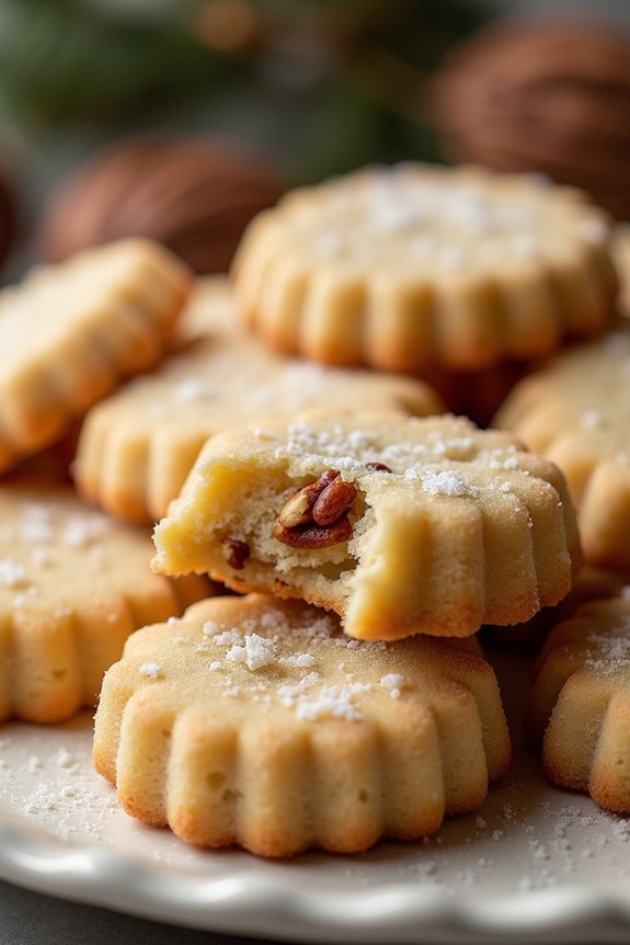 delightful nutty shortbread cookies