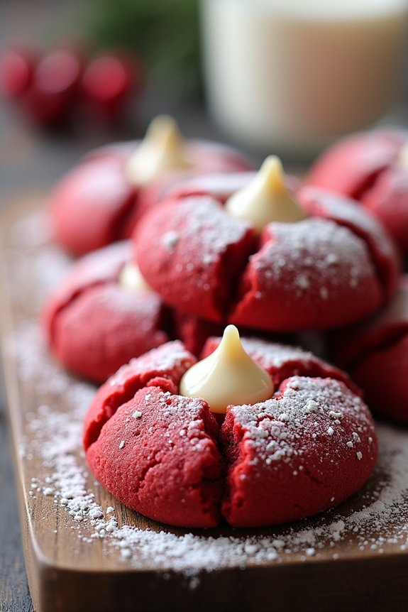 delightful red velvet cookies