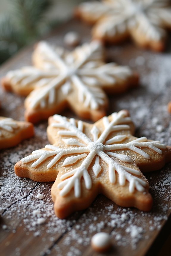 delightful snowflake cookie creation