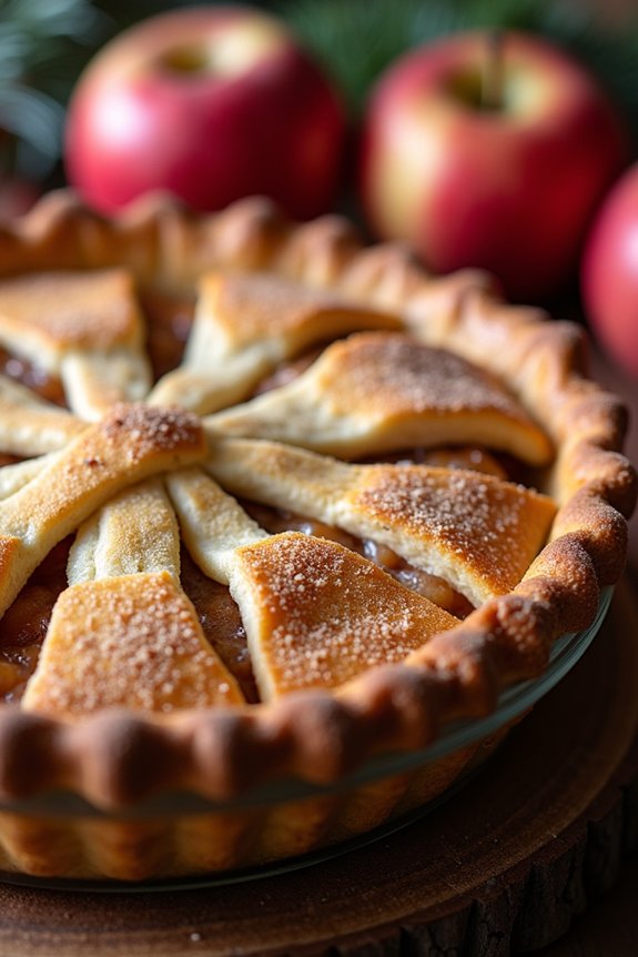 delightful spiced apple pie