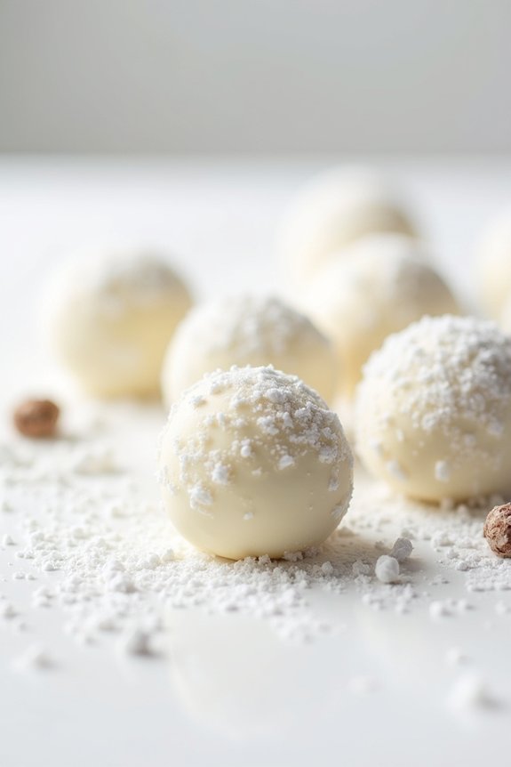delightful white chocolate truffles