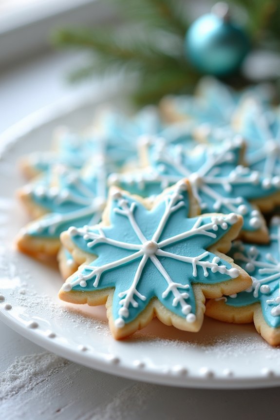 delightful winter themed sugar cookies