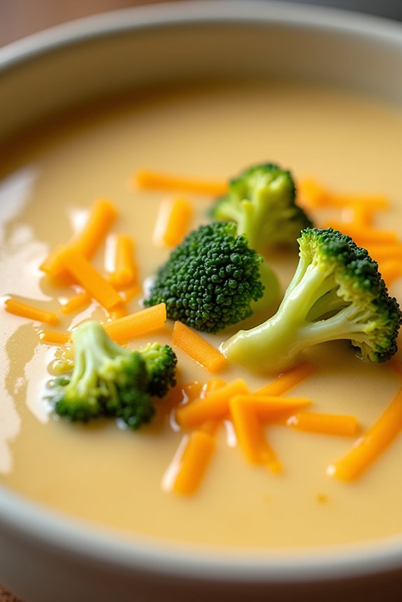 diabetic friendly broccoli cheddar soup