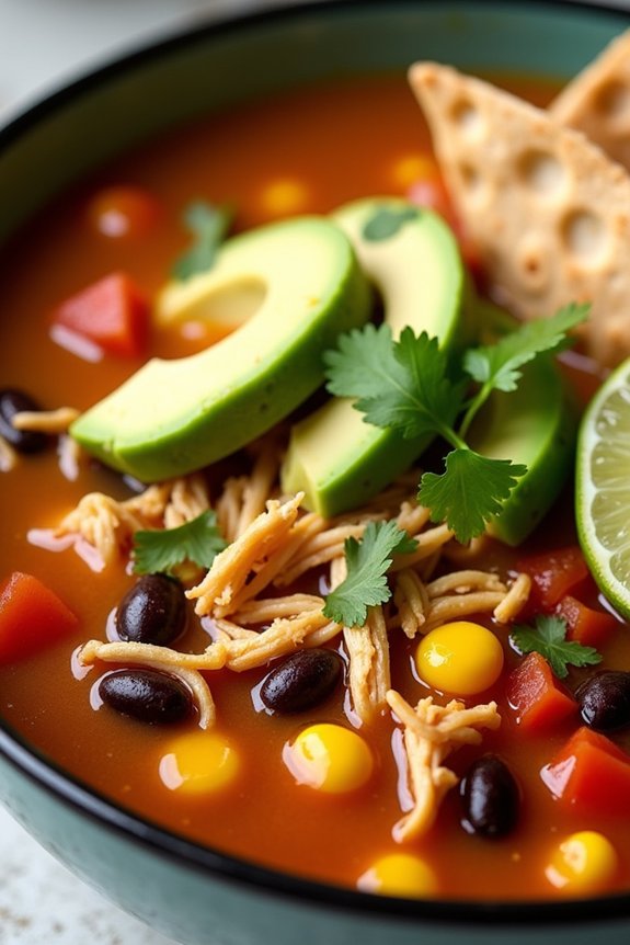 diabetic friendly chicken tortilla soup