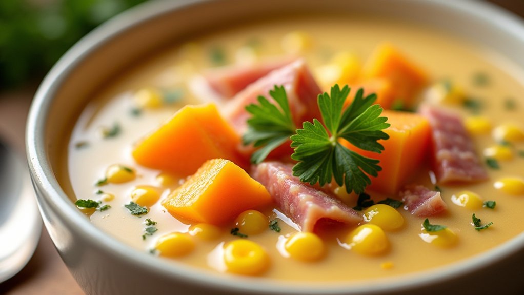easy ham and corn soups