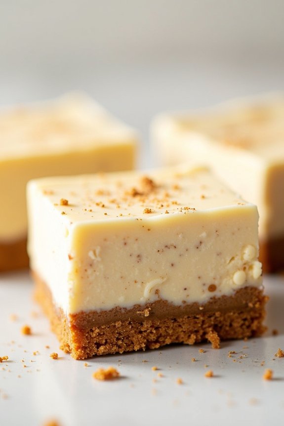 eggnog cheesecake bars recipe