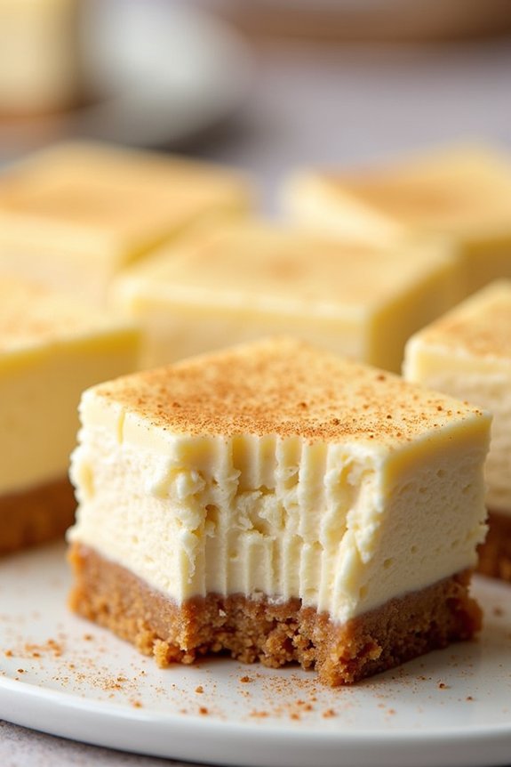 eggnog cheesecake bars recipe